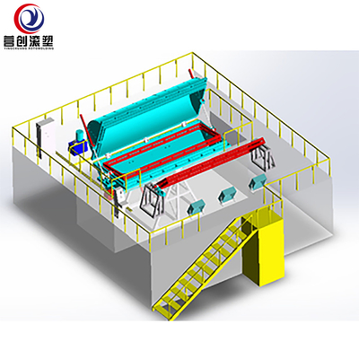 Mua 46Kw Shuttle Rotomold Machine Thuyền đánh cá LLDPE PE Nhựa Làm thuyền online manufacture