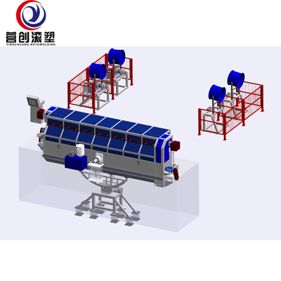 Mua 400T Max áp suất Rotomolding Máy 0-50mm cho sản xuất hộp lạnh online manufacture