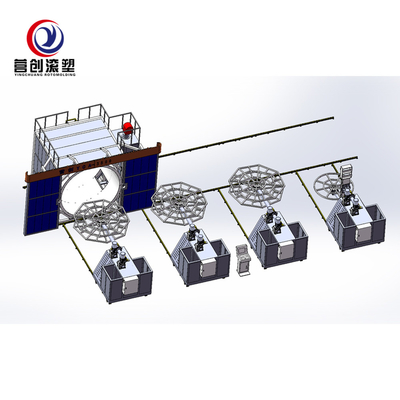 Mua Máy tạo khuôn quay hai trục 63KW cho PP/PE/HDPE/LLDPE online manufacture