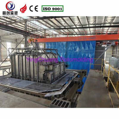 Mua INGCHUANG Máy quay vòng con thoi hai trục lò nướng lớn 6,5m, Thiết bị đúc quay tự động PLC cho bể chứa năng lượng điện phân LLDPE tùy chỉnh sản xuất trực tuyến