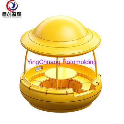 Mua Khuôn thuyền BBQ nổi quay tròn Yingchuang OEM, Khuôn quay bằng nhôm hình UFO có bàn tán để sản xuất phao nướng giải trí bằng nhựa sản xuất trực tuyến