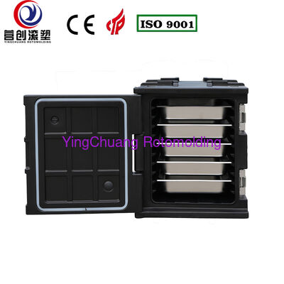 Mua YINGCHUANG OEM 75L Loại tay cầm màu đen Hộp cách nhiệt dạng xoay, Bọt PU dày giữ nóng và lạnh GN Pan Tủ vận chuyển thực phẩm để phục vụ nhà bếp trung tâm căng tin sản xuất trực tuyến
