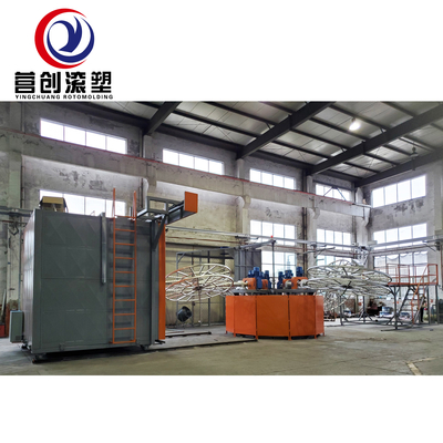 Máy nặn xoắn hai trục LLDPE 7000L Tank Volume 1 năm