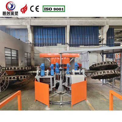 Hydraulic nâng Carousel Rotomoulding Máy với hệ thống an toàn và 3-10mm Rotating Arm Thickness cho Pickleball