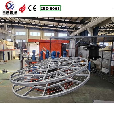 4 cánh tay 5 trạm 3,5 mét lò Carousel Bi Axial Rotomoulding Machine