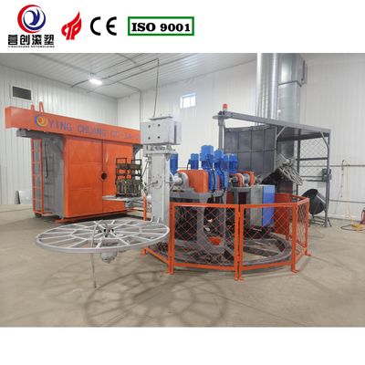 Yingchuang Roto Carousel Rotomolding Machine CC-3A-2000 cho hộp mát cách nhiệt ngụy trang