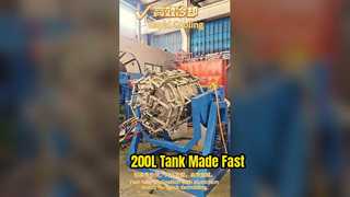 Làm thế nào Máy đúc quay xoay ND-600 sản xuất hiệu quả thùng chứa hóa chất 200L