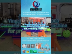 Hệ thống vận hành tự động Máy ép khuôn quay băng chuyền hai trục cho môn bóng ném pickleball