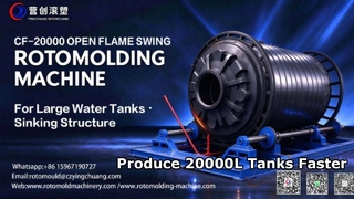Máy đúc quay xoay ngọn lửa chìm | CF-20000 để sản xuất bồn chứa nước lớn 20000L